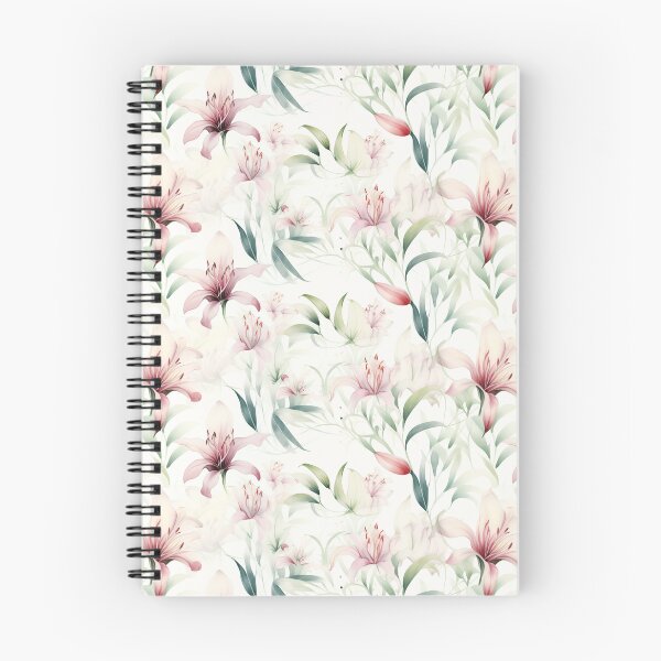 Item preview, Watercolour Pink Lillies designed and sold by HeyImFlooky.
