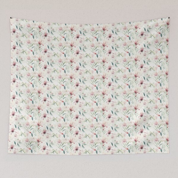 Item preview, Watercolour Pink Lillies designed and sold by HeyImFlooky.