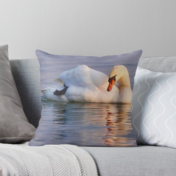 Item preview, Gracious swan relaxing on the lake at twilight designed and sold by Travelways.