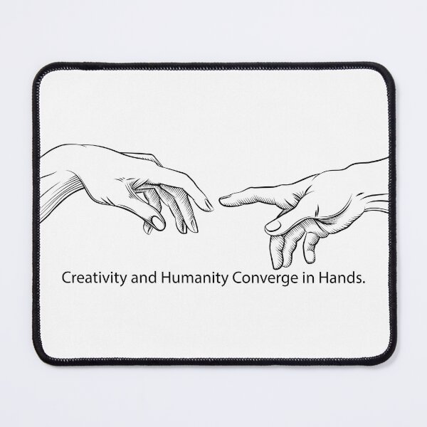 Item preview, Divine Convergence - Inspired Artwork with a Nod to Michelangelo's Creation of Adam designed and sold by OpsDesing.