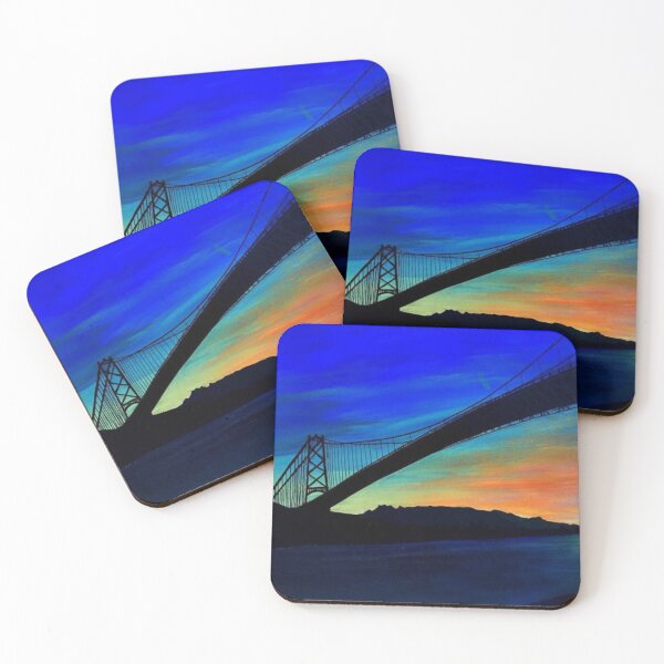 Item preview, Lion's Gate Bridge Painting designed and sold by ArtAndBliss.