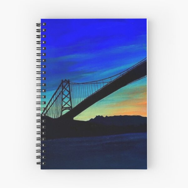 Item preview, Lion's Gate Bridge Painting designed and sold by ArtAndBliss.