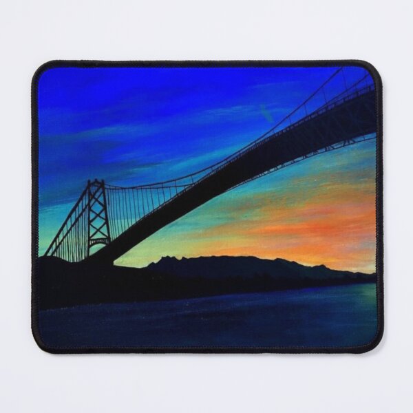 Item preview, Lion's Gate Bridge Painting designed and sold by ArtAndBliss.