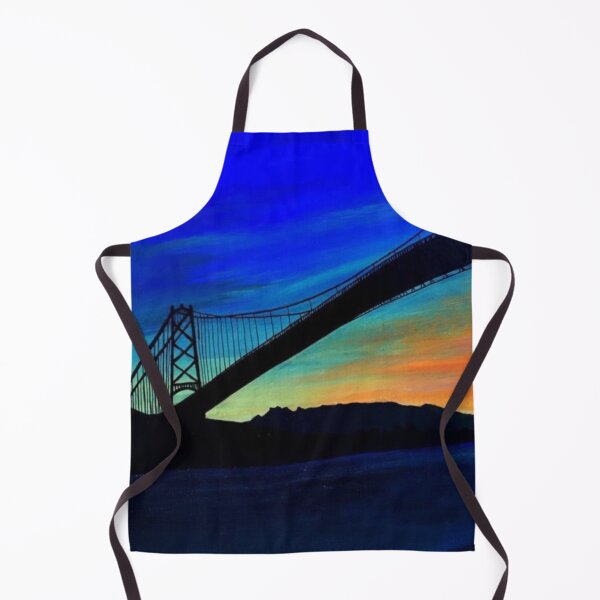 Item preview, Lion's Gate Bridge Painting designed and sold by ArtAndBliss.