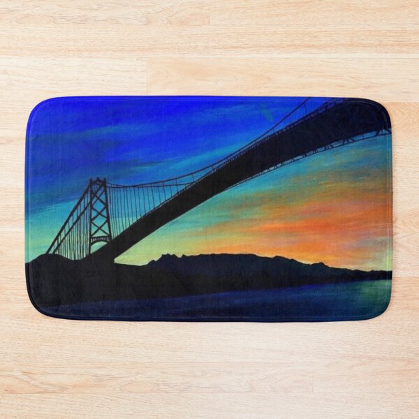 Item preview, Lion's Gate Bridge Painting designed and sold by ArtAndBliss.