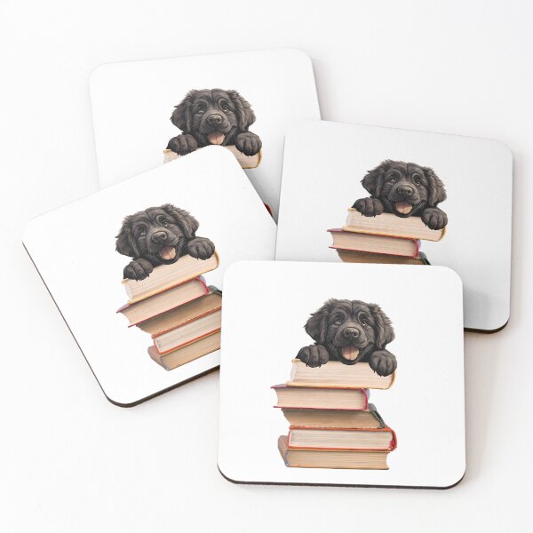Item preview, Newfoundland Dog And Books designed and sold by TheAnimalZ00.