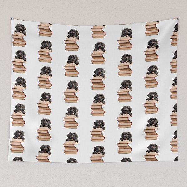 Item preview, Newfoundland Dog And Books designed and sold by TheAnimalZ00.