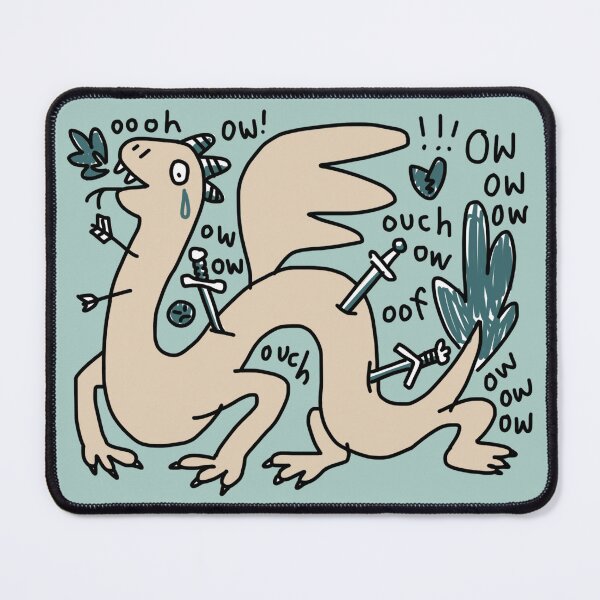 Item preview, Ow ow ow - Dragon Doodle designed and sold by localgeneric.