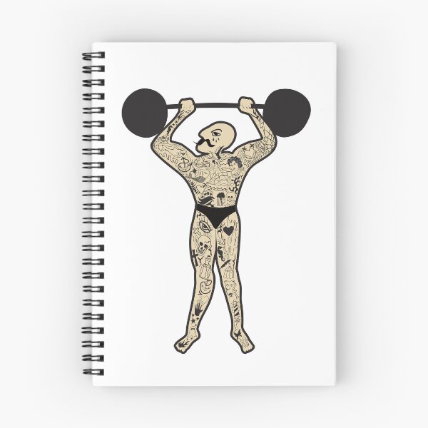 Item preview, Old School weightlifter Traditional Tattoo designed and sold by rfj-arts.