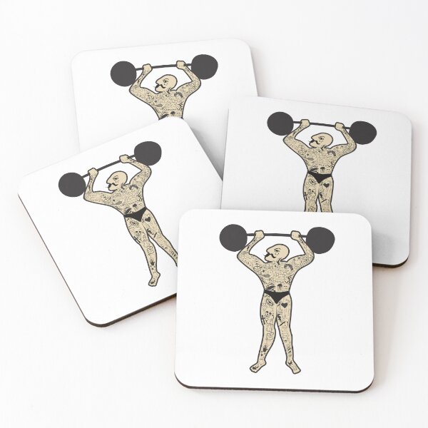 Item preview, Old School weightlifter Traditional Tattoo designed and sold by rfj-arts.