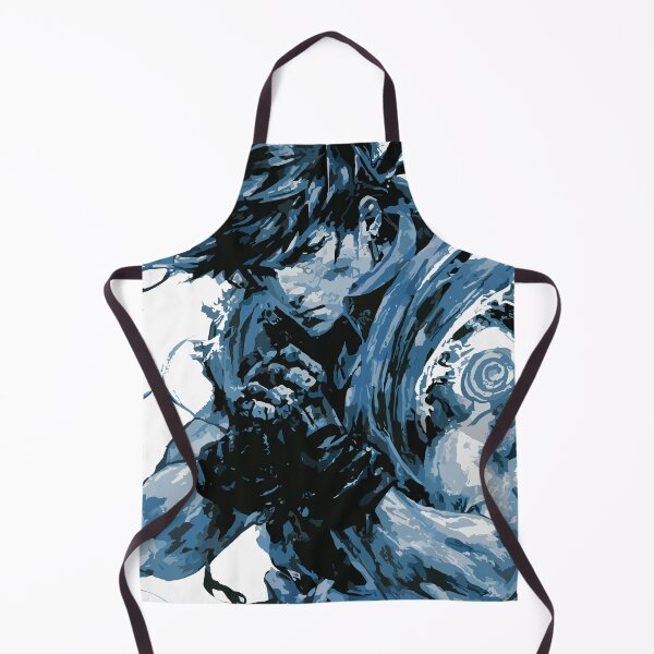 Item preview, Ryu from Street Fighter in Fighting Pose with Furious Face in Ink Painting Style designed and sold by diegomenjivar92.
