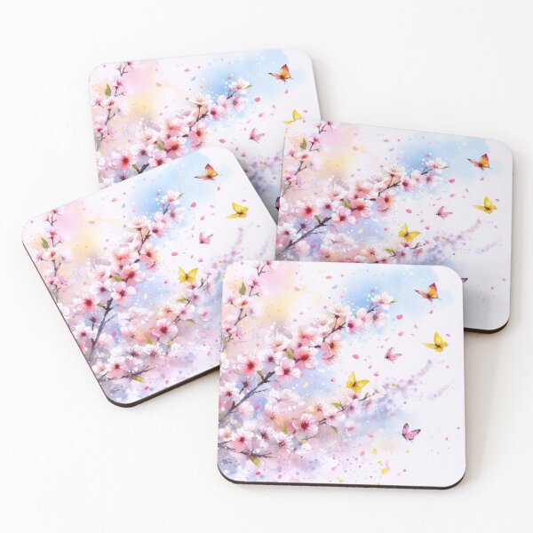 Item preview, Cherry blossoms and butterflies. designed and sold by growing-mom.
