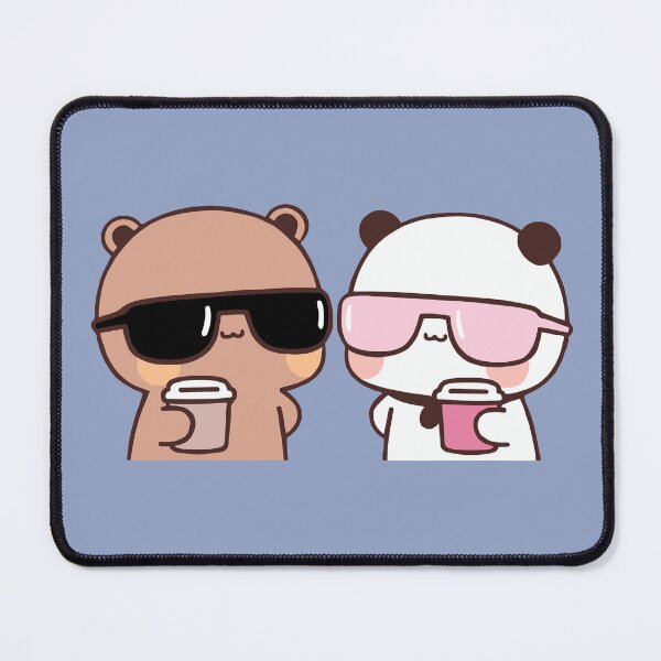 Item preview, DuDu Bear and BuBu Panda having coffee together❤️ designed and sold by Pandety.