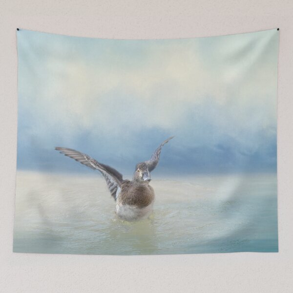 Item preview, Ring Necked Duck Flapping Her Wings 03 designed and sold by Elisabeth Lucas.