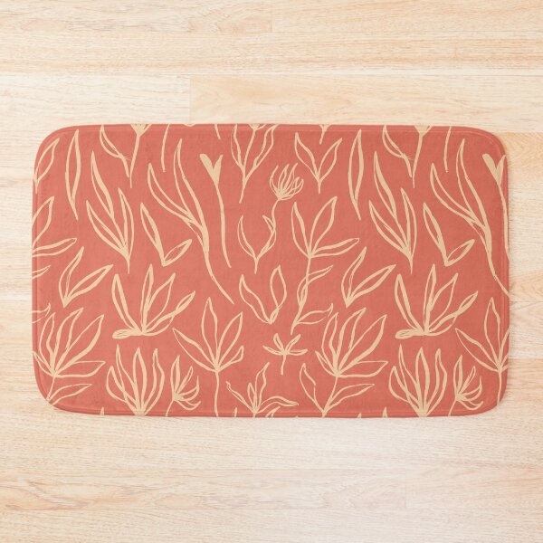 Item preview, Hand-Drawn Cali Boho Foilage Pattern-Terra Cotta Apricot designed and sold by BossyCatHome.