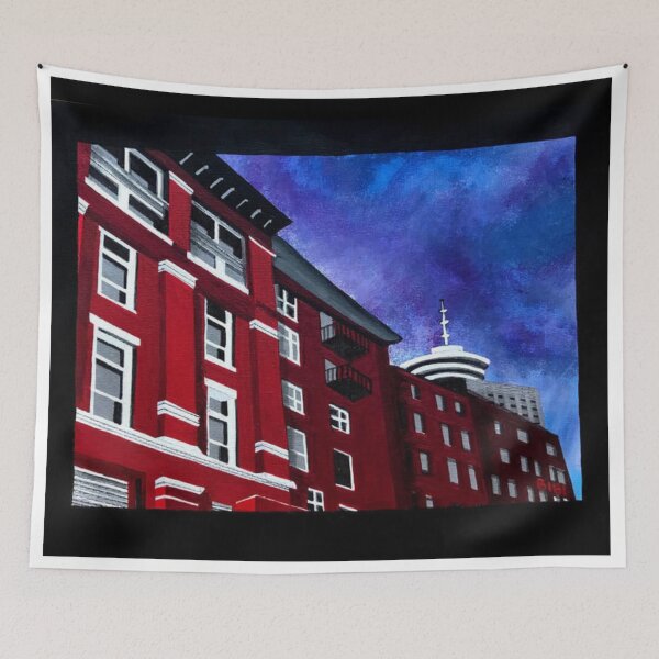 Item preview, A Turbulent Sky Over Gastown Painting designed and sold by ArtAndBliss.