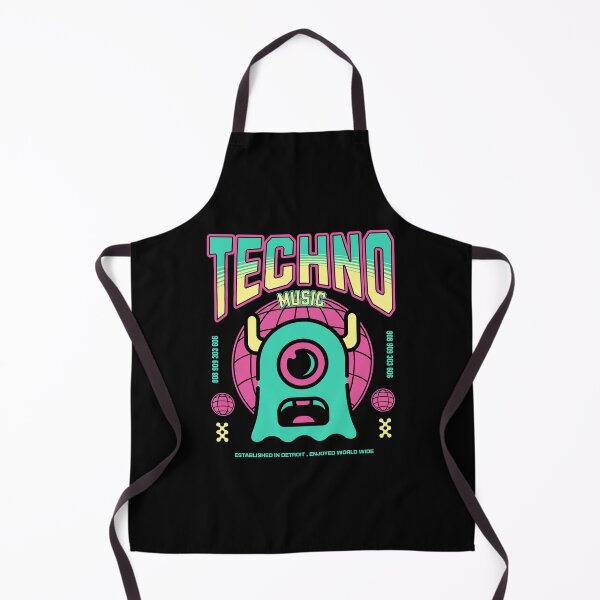 Item preview, TECHNO - One Eyed Alien (Green/Pink/Yellow) designed and sold by Discothreadz.