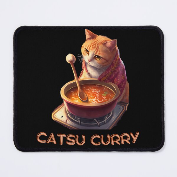 Item preview, Chef Cat Cooking Catsu Curry designed and sold by Jemimo.