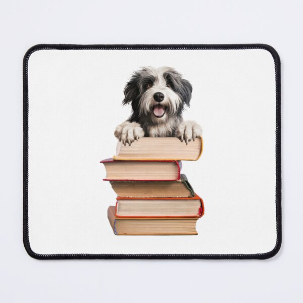 Item preview, Polish Lowland Sheepdog And Books designed and sold by TheAnimalZ00.