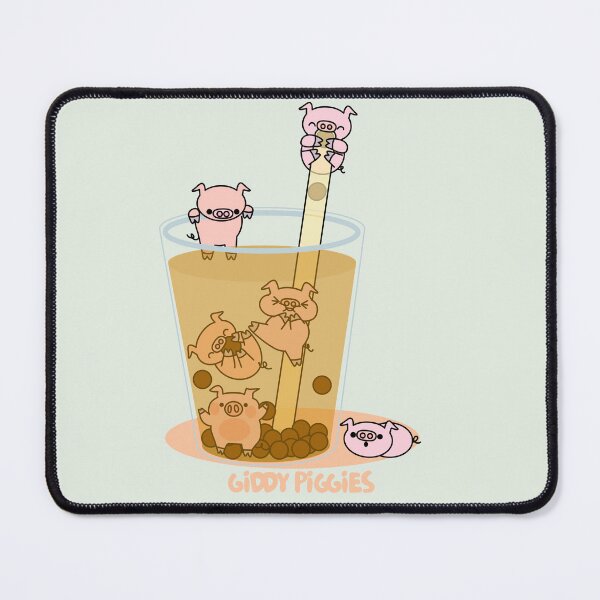 Vista previa del artículo con la obra «Té Boba Giddy Piggies», diseñado y vendido por Giddy Piggies.