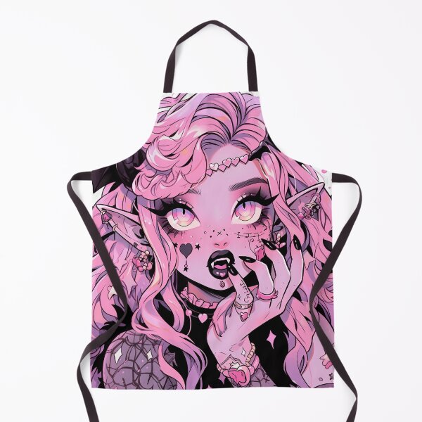 Item preview, Kawaii Pastel Goth Vampire Anime Girl designed and sold by bubblegoth.
