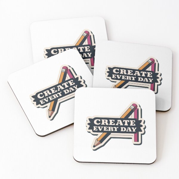 Item preview, Create Every Day Inspirational Pencil and Ruler Design designed and sold by NiftyWrx.