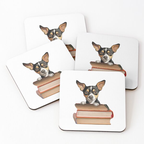 Item preview, Rat Terrier And Books designed and sold by TheAnimalZ00.
