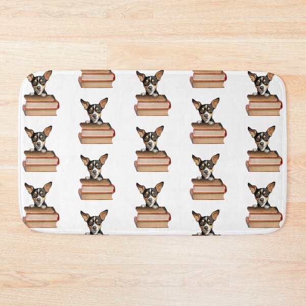 Item preview, Rat Terrier And Books designed and sold by TheAnimalZ00.