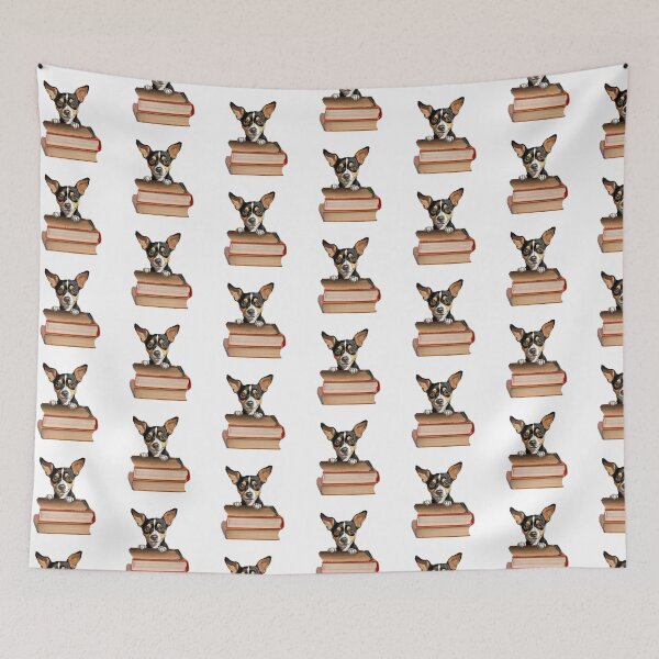 Item preview, Rat Terrier And Books designed and sold by TheAnimalZ00.
