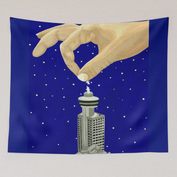 Item preview, Harbour Centre Painting designed and sold by ArtAndBliss.