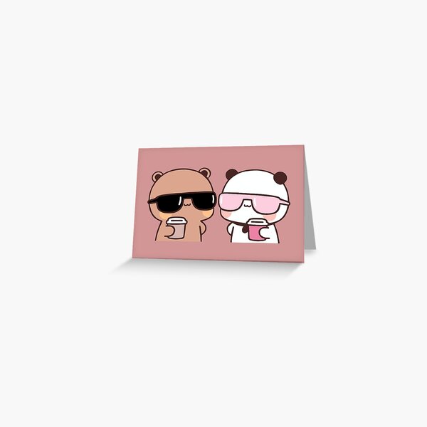 Item preview, BuBu Panda and DuDu Bear and morning coffee designed and sold by Pandety.