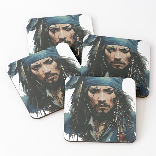 Item preview, Pirate in Old Classic Costume with Furious Face in Ink Painting Style designed and sold by diegomenjivar92.