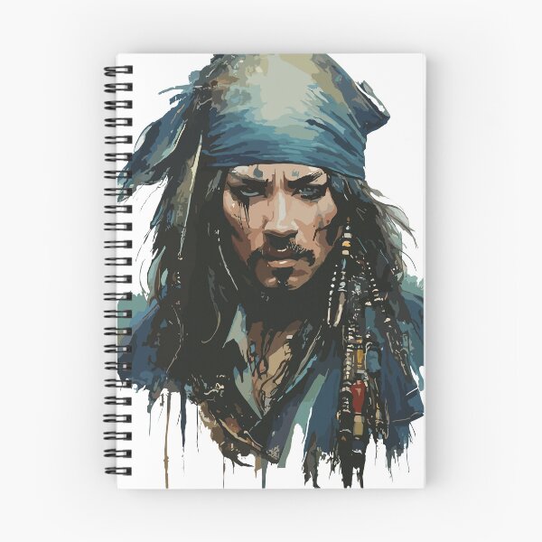 Item preview, Pirate in Old Classic Costume with Furious Face in Ink Painting Style designed and sold by diegomenjivar92.