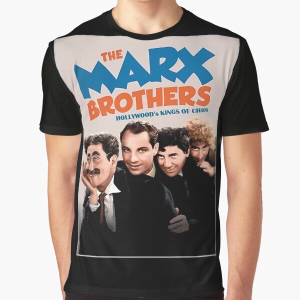 Vista previa del artículo con la obra «Los hermanos Marx a Los hermanos Marx a Los hermanos Marx», diseñado y vendido por waresho.