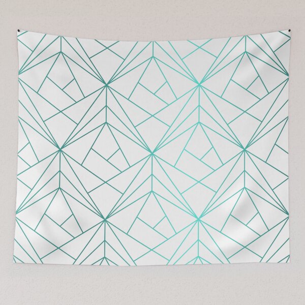 Item preview, Geometric Turquoise Pattern designed and sold by Vic Torys ☆.