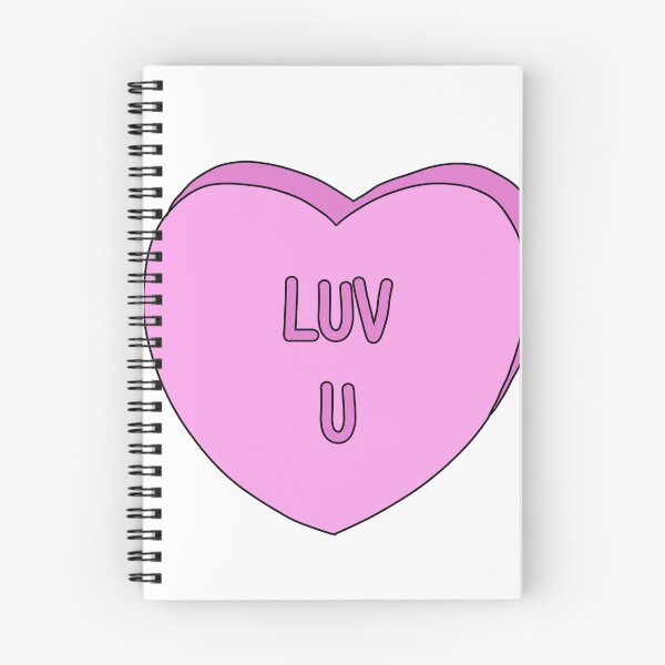 Item preview, Luv u (conversation heart) designed and sold by catabethh.