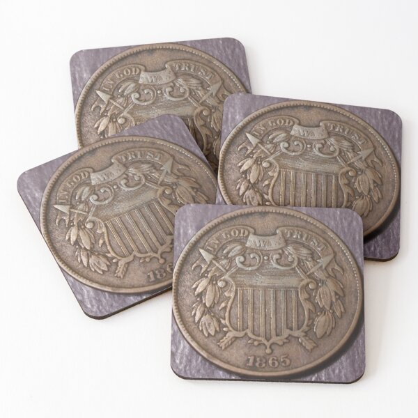Item preview, 1865 Two Cent Piece XF designed and sold by coinsxcrochet.