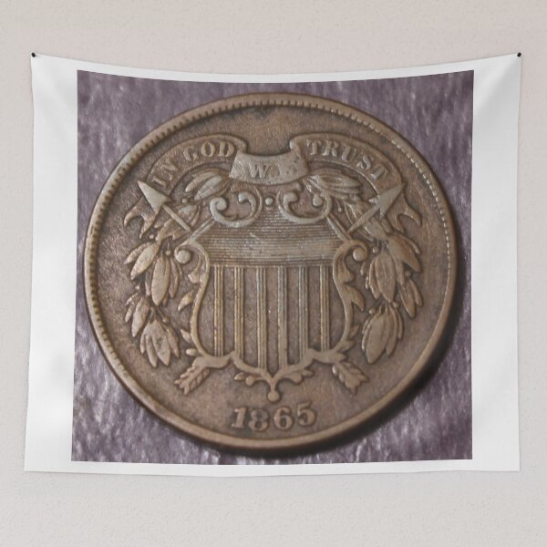 Item preview, 1865 Two Cent Piece XF designed and sold by coinsxcrochet.