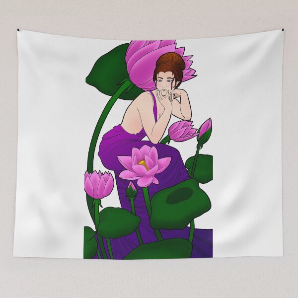 Item preview, Art Nouveau Lotus Field designed and sold by veabeans.