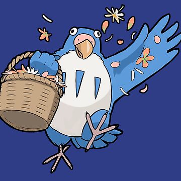 Artwork thumbnail, Flower Toss Parakeet by Sabtastic