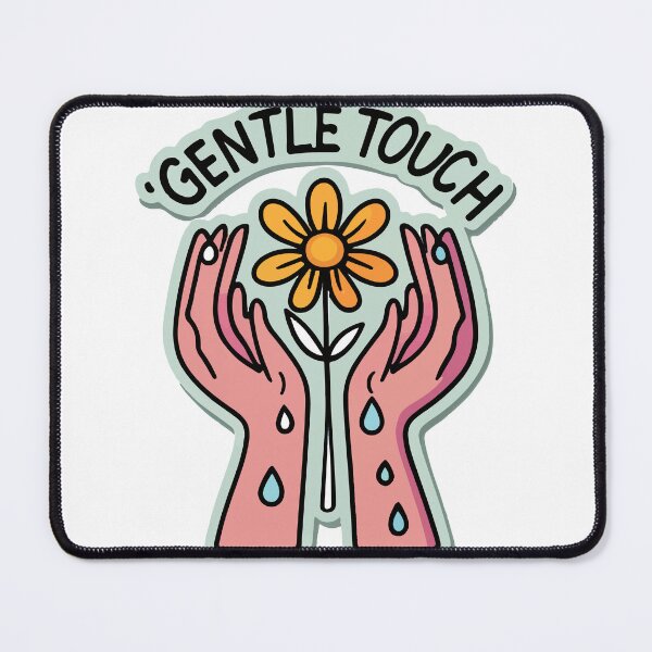 Item preview, Gentle Touch - Nurturing Hands with Blooming Flower Art designed and sold by NiftyWrx.