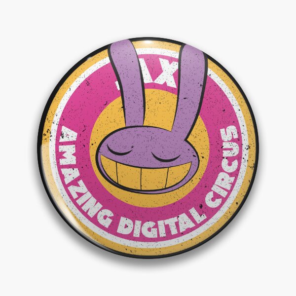 Item preview, THE AMAZING DIGITAL CIRCUS: JAX CIRCLE EMBLEM (GRUNGE STYLE) designed and sold by FunGangStore.