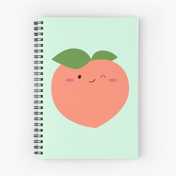 Item preview, Kawaii Winking Peach Fruit  designed and sold by elunemori.
