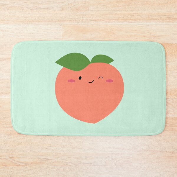 Item preview, Kawaii Winking Peach Fruit  designed and sold by elunemori.