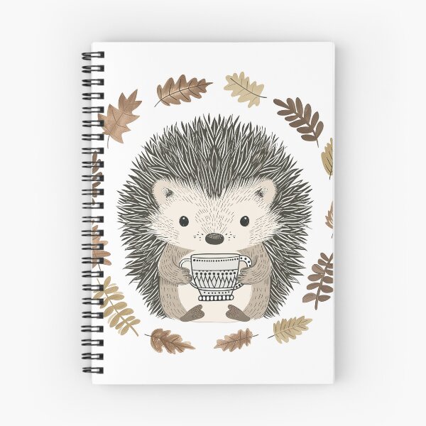 Item preview, Relaxed Hedgehog Drinking Coffee  designed and sold by CamGO.