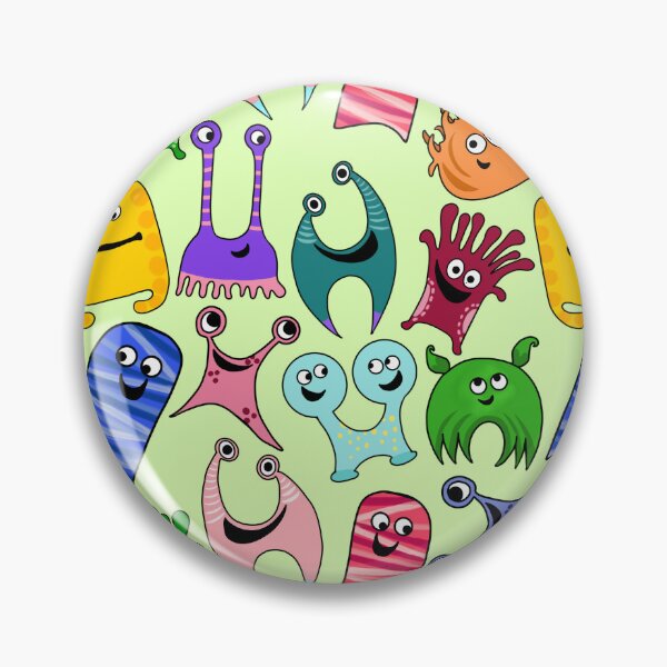 Item preview, Cute Colorful Monsters All Over Print designed and sold by Unhinged Heather.