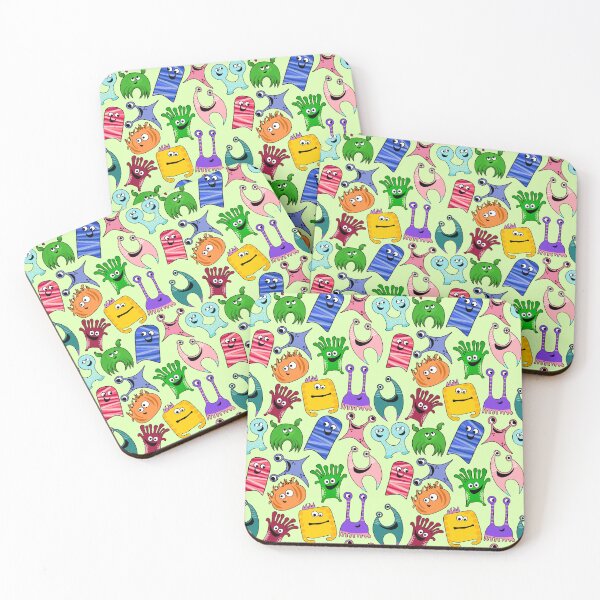 Item preview, Cute Colorful Monsters All Over Print designed and sold by Unhinged Heather.