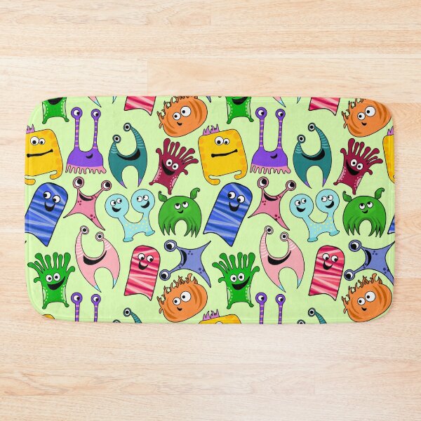 Item preview, Cute Colorful Monsters All Over Print designed and sold by Unhinged Heather.