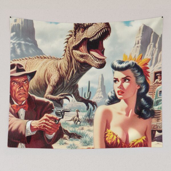 Item preview, Vintage Dinosaur Pulp designed and sold by PulpVintage.