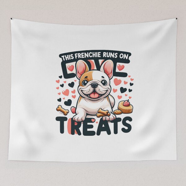 Item preview, This Frenchie Runs on Love (and Treats) designed and sold by creativechaster.